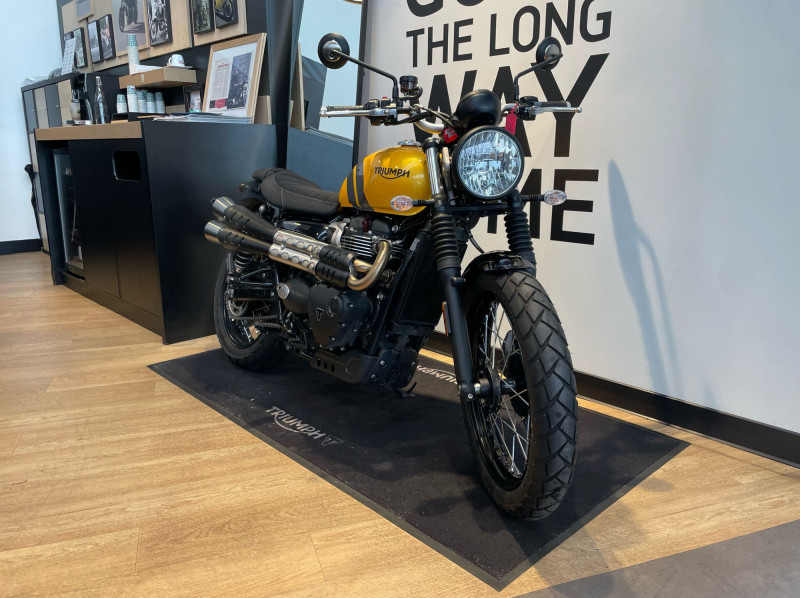 TRIUMPH SCRAMBLER 900 - BRIDEE A2 - 07/2024 - OCCASION - 1100 KMS