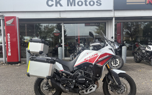MOTO MORINI X-CAPE 650 ABS JANTES A RAYONS COLORIS BLANC