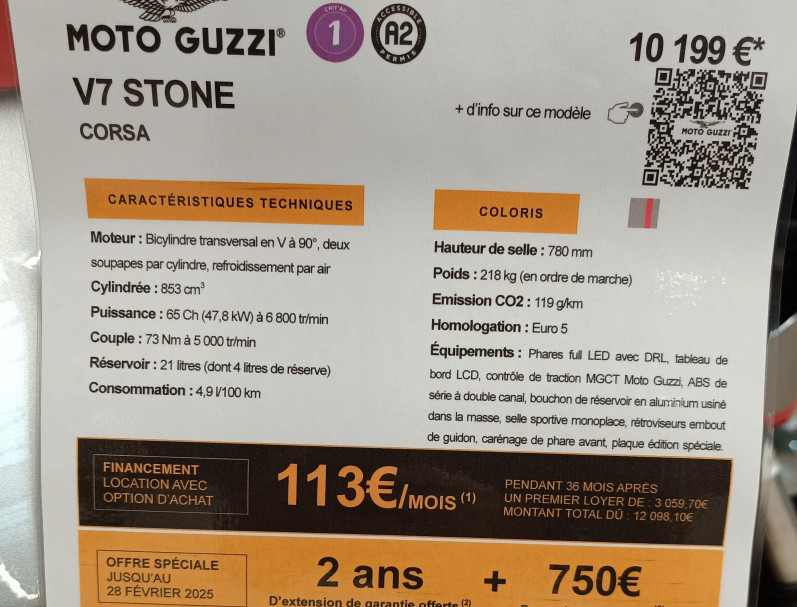 MOTO GUZZI V7 CORSA