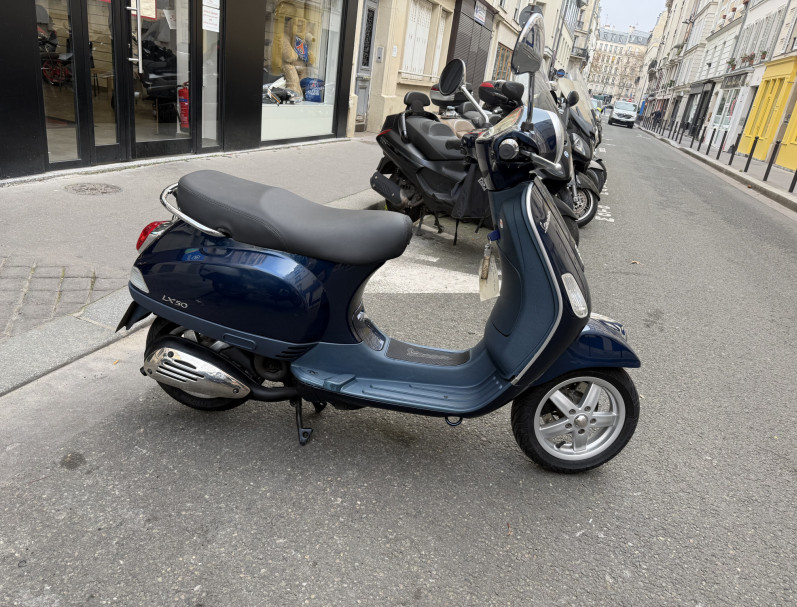 VESPA LX 50 FL CC 2T BLEU BRILLANT BON ETAT CRIT