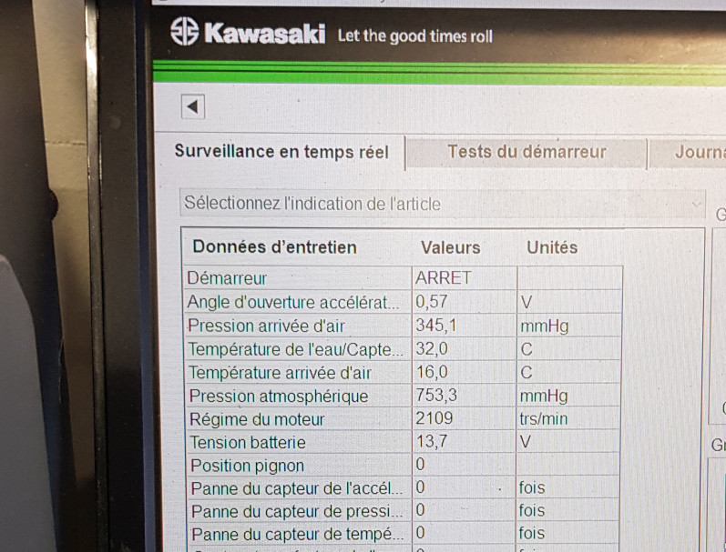 KAWASAKI KX250F CROSS 37 HEURES
