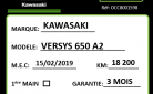 KAWASAKI VERSYS 650 A2