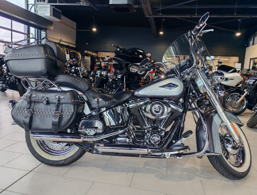 HARLEY-DAVIDSON SOFTAIL HERITAGE CLASSIC 103 CHARCOAL PEARL/BLUE SILVER 2014