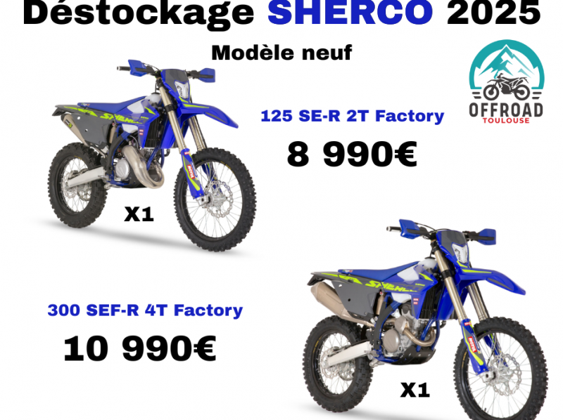 DESTOCKAGE SHERCO 2025 