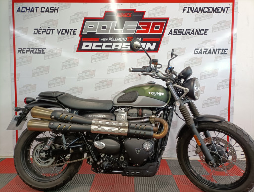 TRIUMPH STREET SCRAMBLER  900 (148€/mois*) (garantie 1 an)
