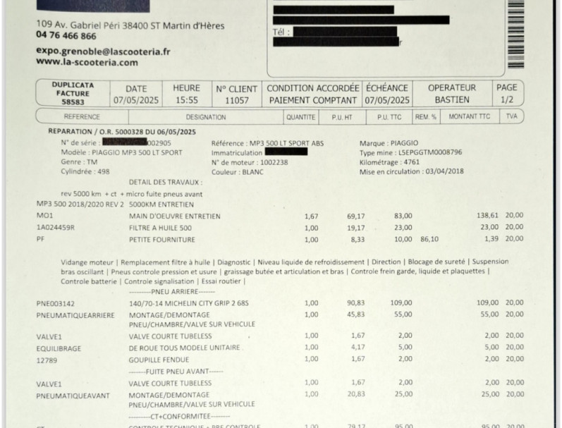 PIAGGIO MP3 500 ABS/ASR