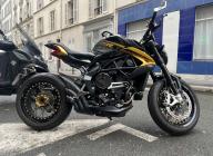MV AGUSTA BRUTALE 800 RR ABS GARANTIE 48 MOIS NOIR BRILLANT TRES BON ETAT CRIT