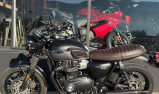 TRIUMPH BONNEVILLE BLACK T100 bridée A2