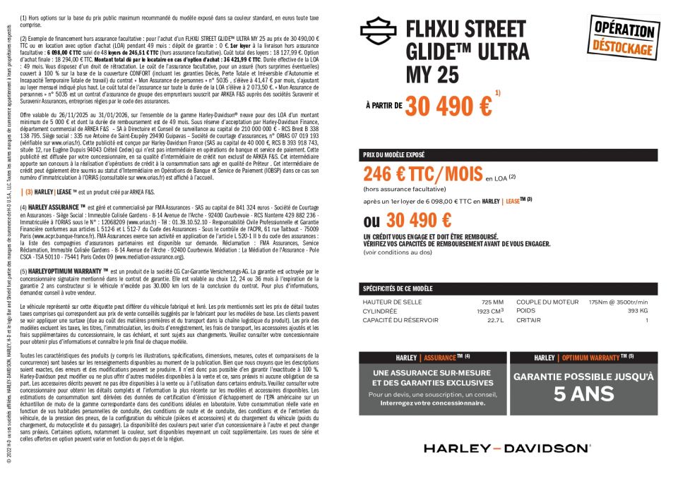 HARLEY-DAVIDSON TOURING STREET GLIDE 1923 ULTRA 4