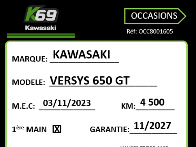 KAWASAKI VERSYS 650 4