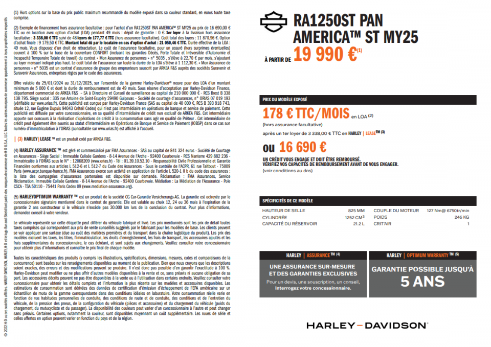 HARLEY-DAVIDSON ADVENTURE PAN AMERICA 1250 ST 4