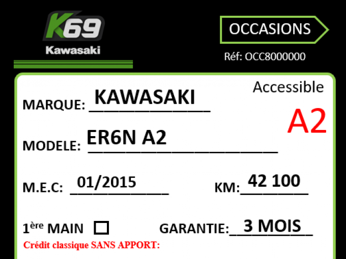 KAWASAKI ER-6 (47.5CV) 4