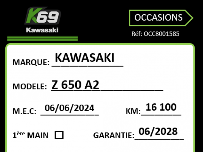 KAWASAKI Z 650 (47.5CV) 4