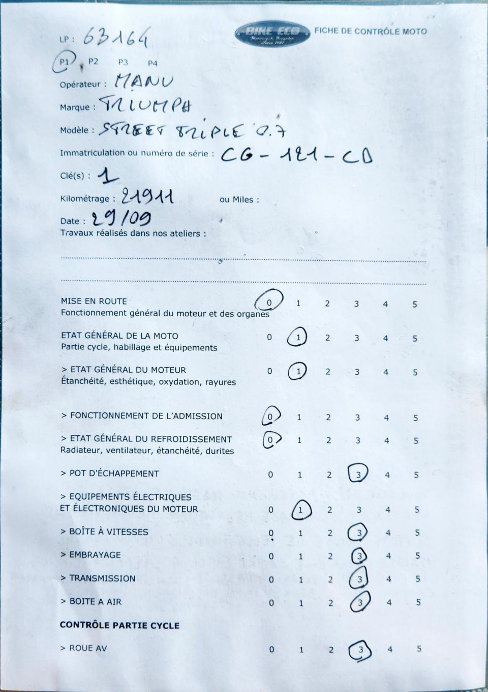 TRIUMPH STREET TRIPLE 675 4