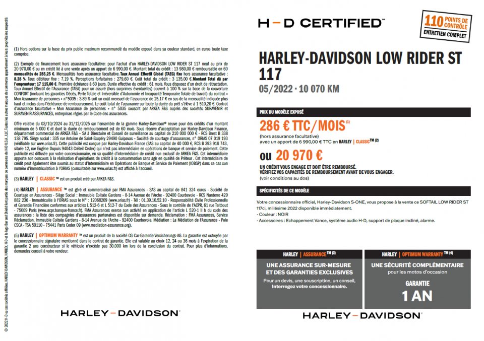 HARLEY-DAVIDSON SOFTAIL LOW RIDER 1923 ST 4