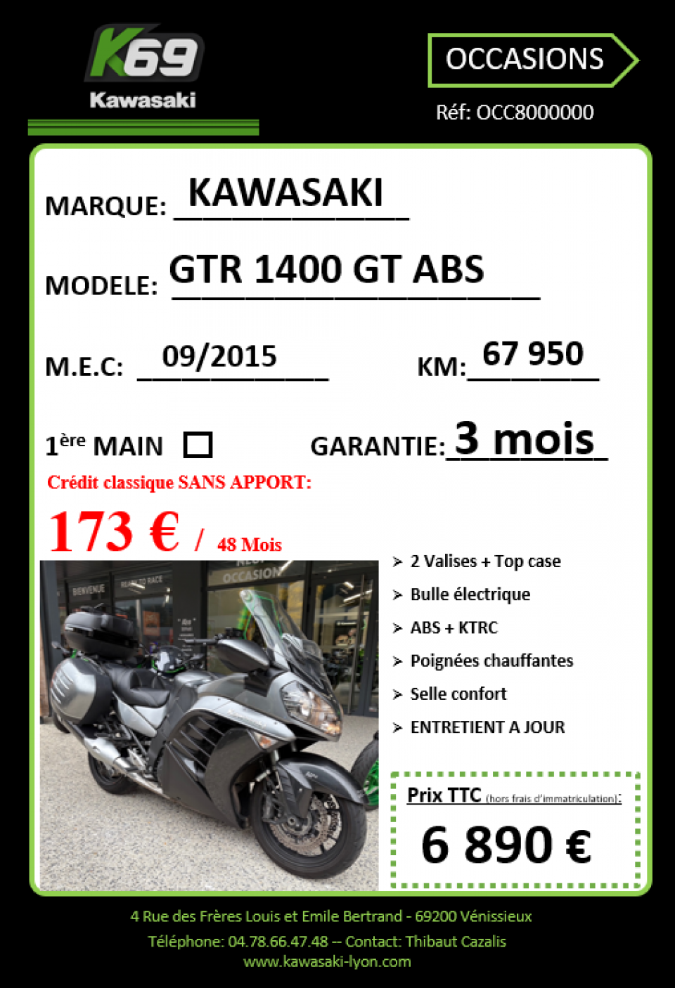 KAWASAKI GTR 1400 4
