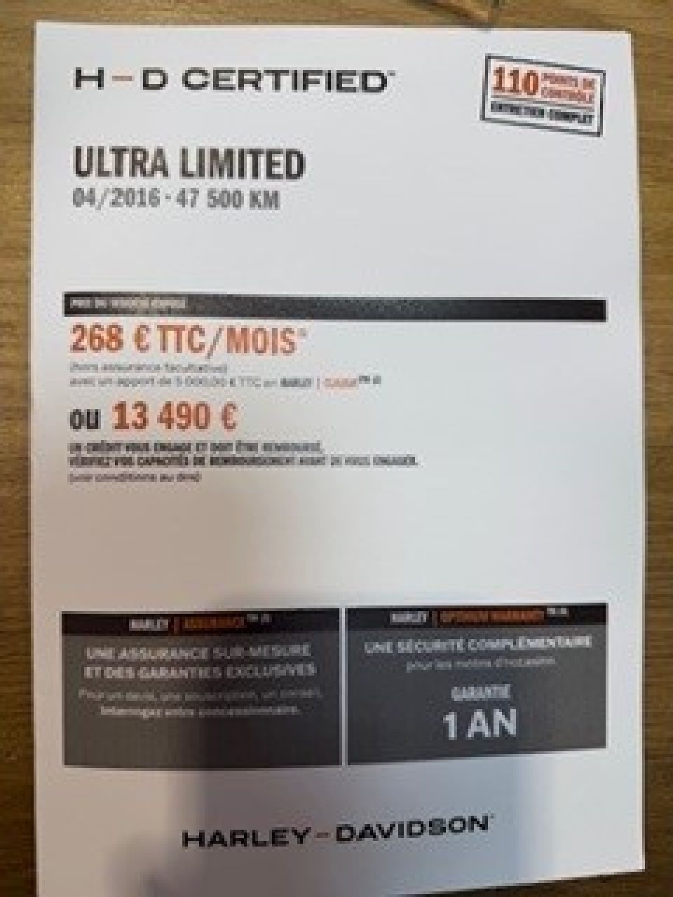 HARLEY-DAVIDSON TOURING ULTRA LIMITED 1690 4