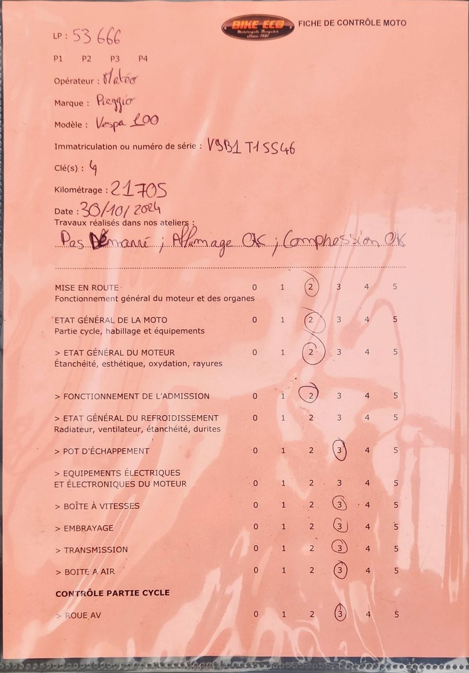 VESPA PRIMAVERA 100 4