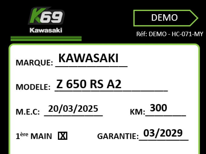 KAWASAKI Z 650 (47.5CV) 4