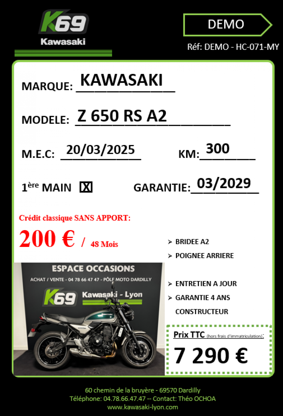 KAWASAKI Z 650 (47.5CV) 4