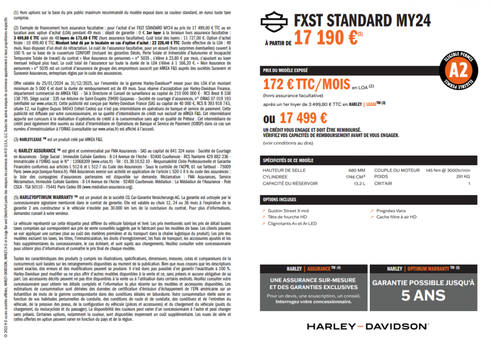 HARLEY-DAVIDSON SOFTAIL STANDARD 1745 4