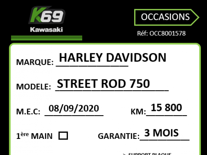 HARLEY-DAVIDSON STREET ROD 750 4