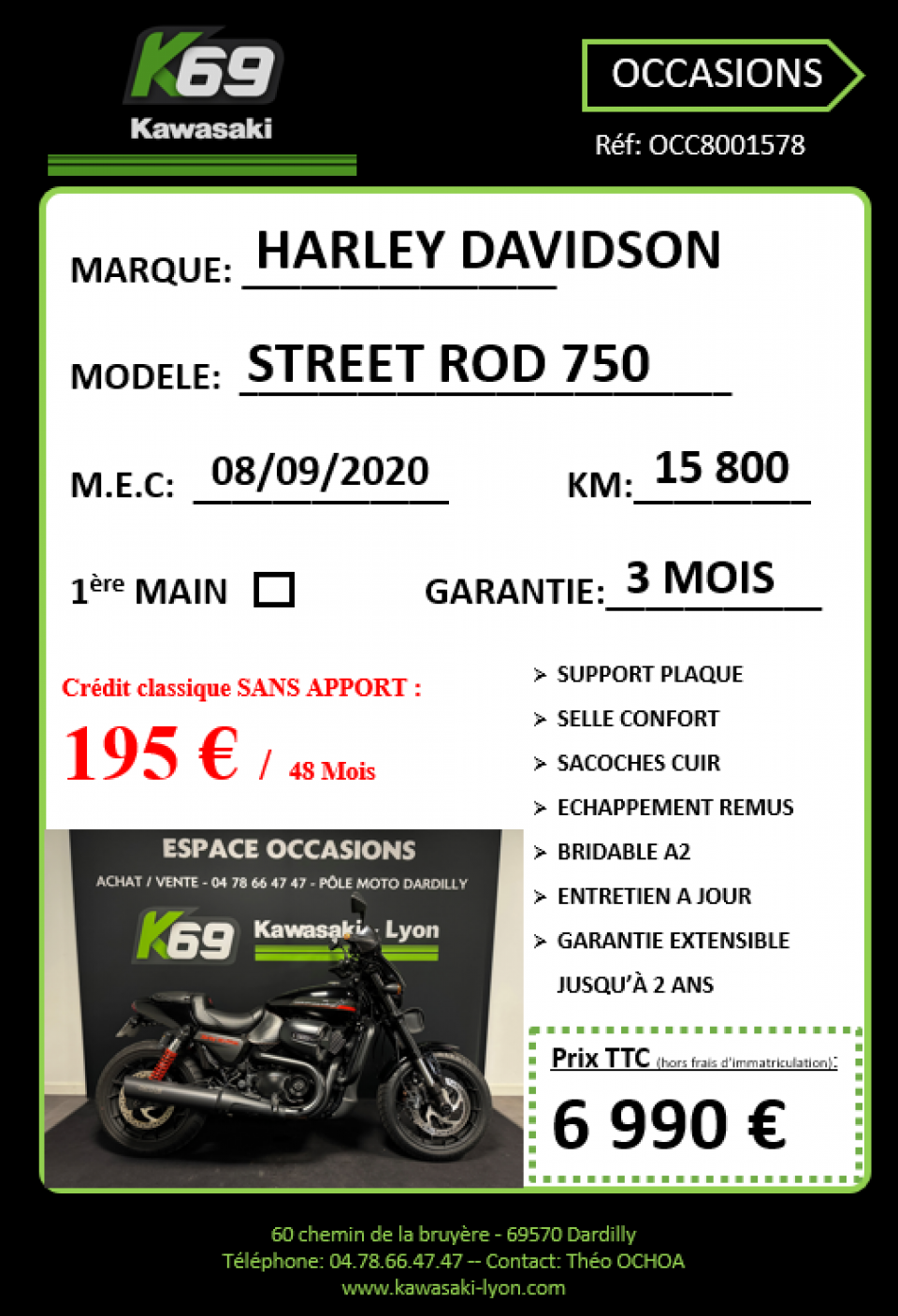 HARLEY-DAVIDSON STREET ROD 750 4