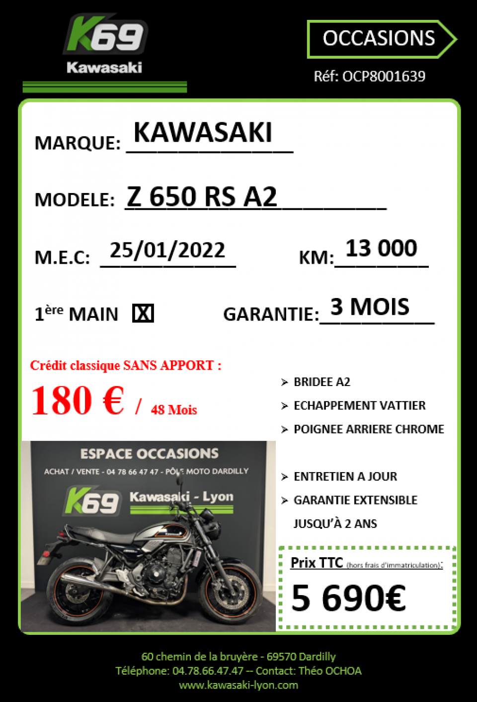 KAWASAKI Z 650 (47.5CV) 4