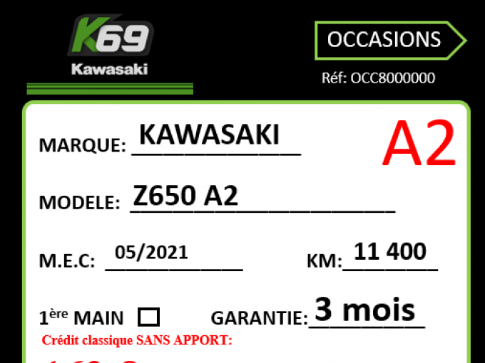 KAWASAKI Z 650 (47.5CV) 4