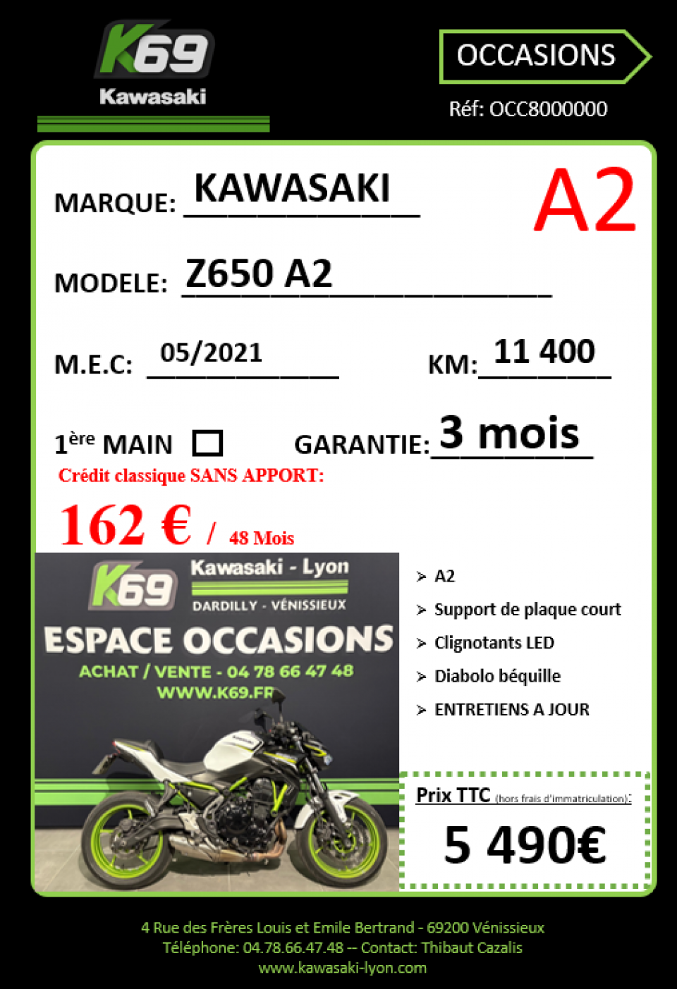 KAWASAKI Z 650 (47.5CV) 4