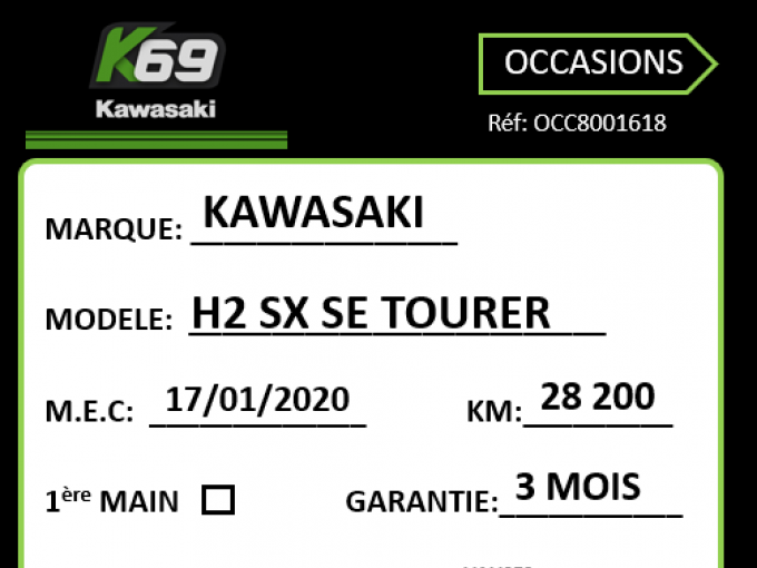 KAWASAKI H2 SX SE 4