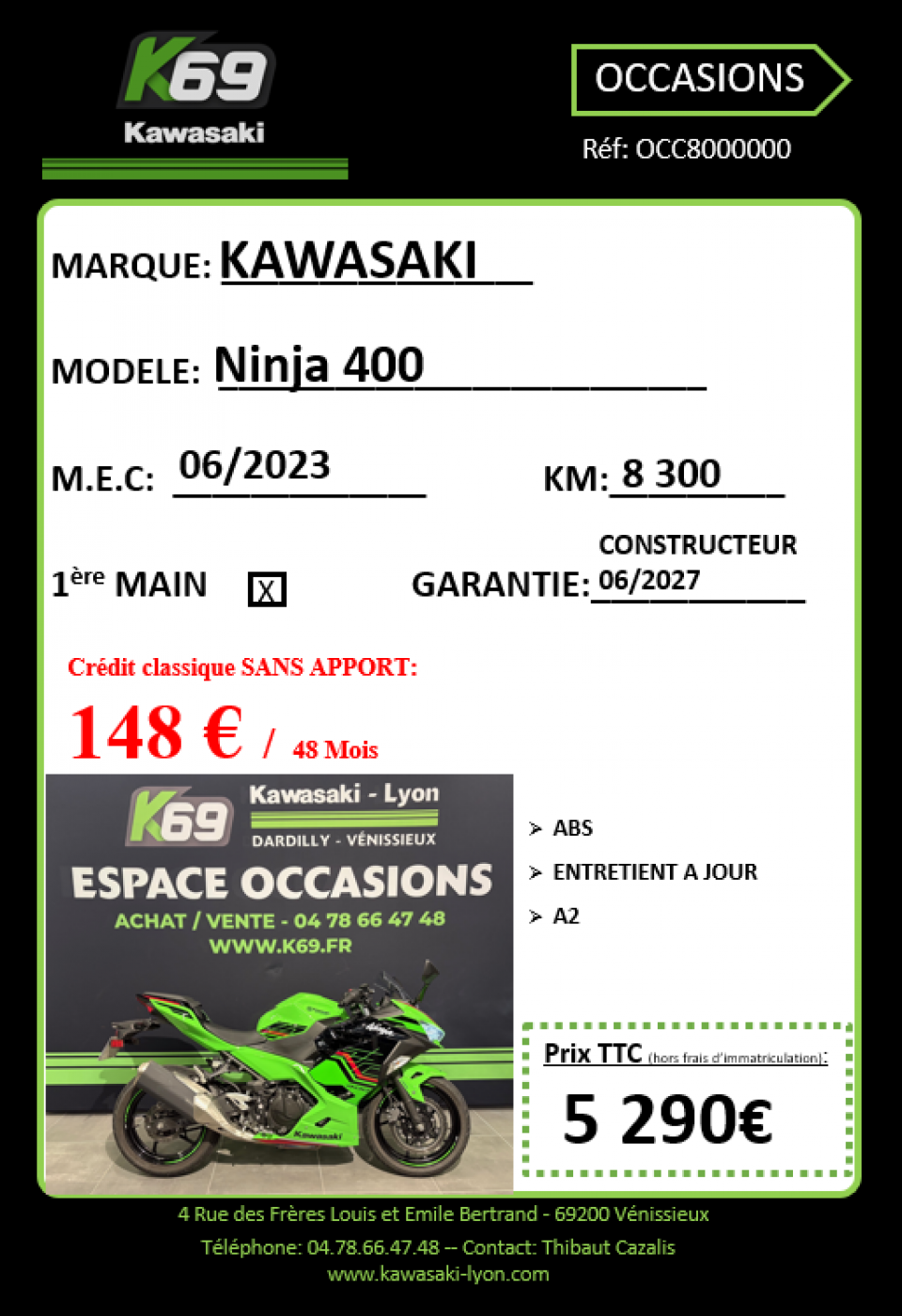 KAWASAKI NINJA 400 4