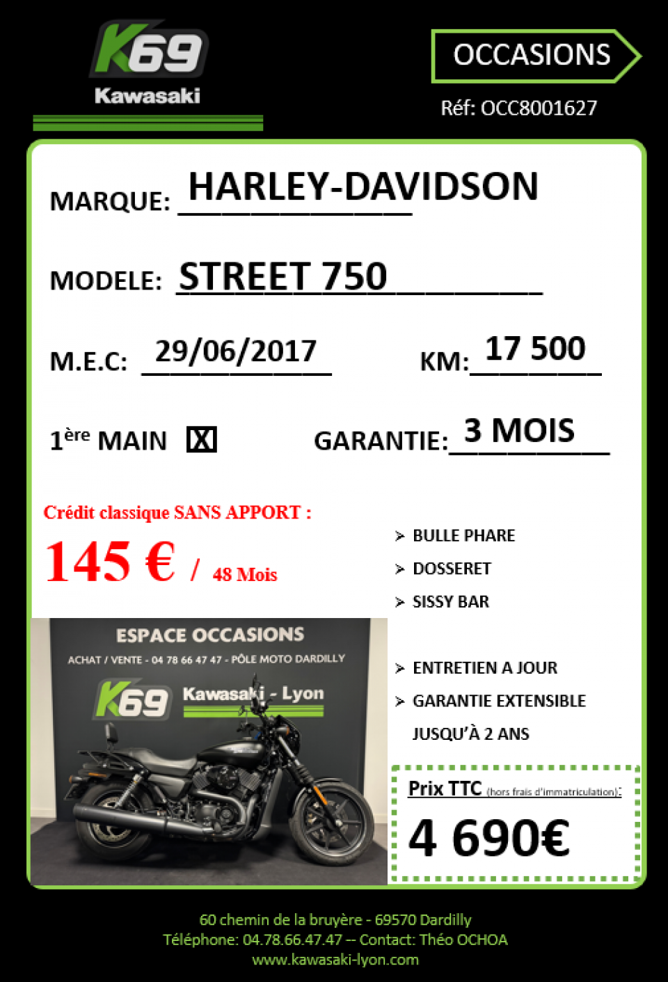 HARLEY-DAVIDSON STREET 750 4