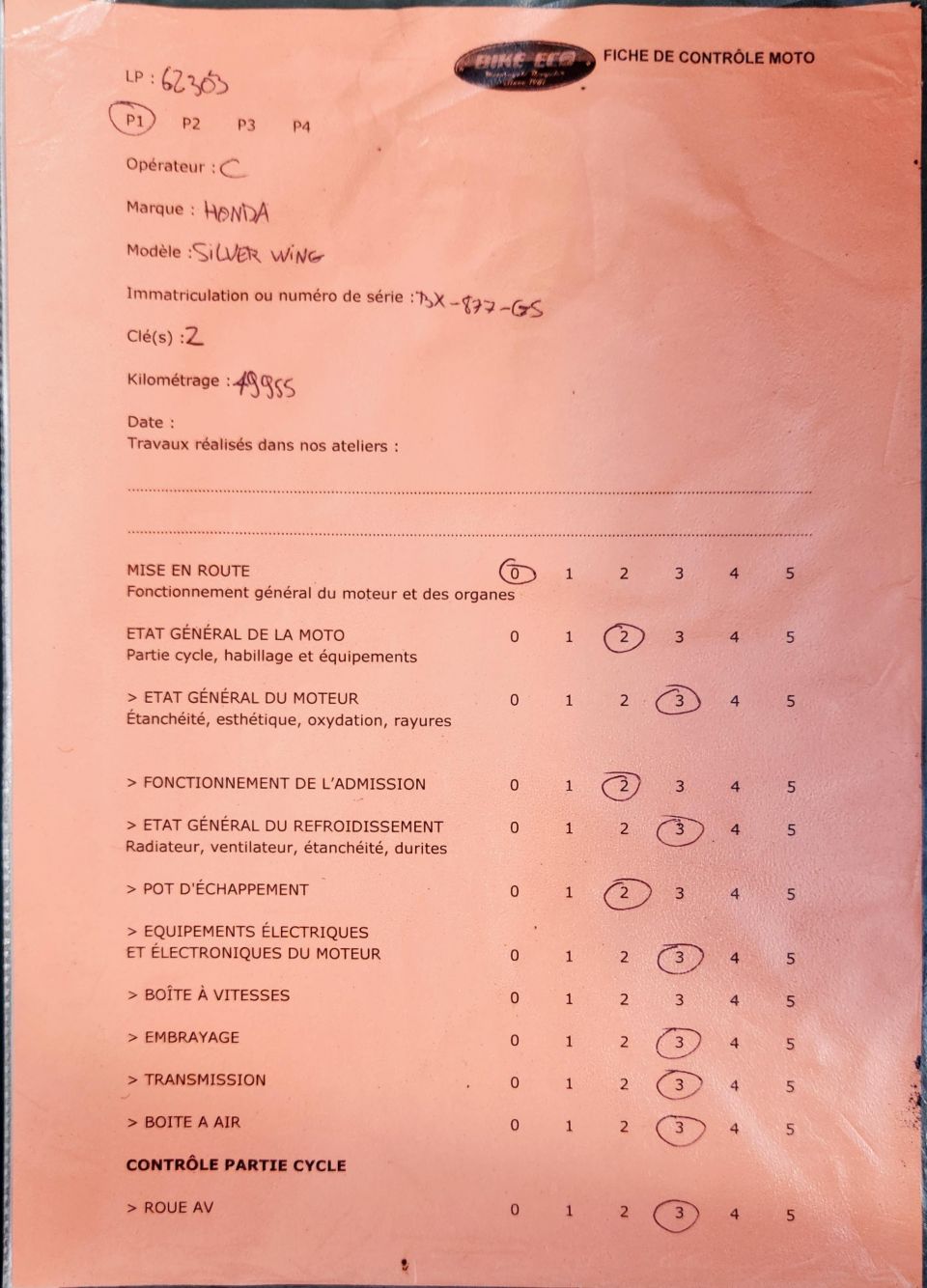 HONDA SILVER SWING 600 4