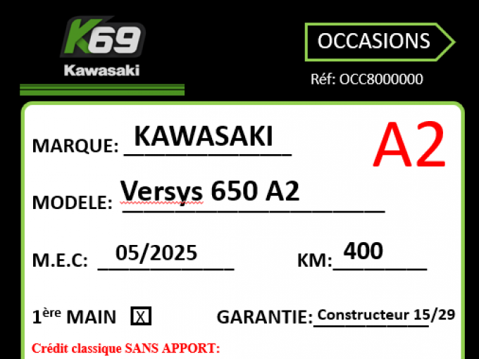 KAWASAKI VERSYS 650 4