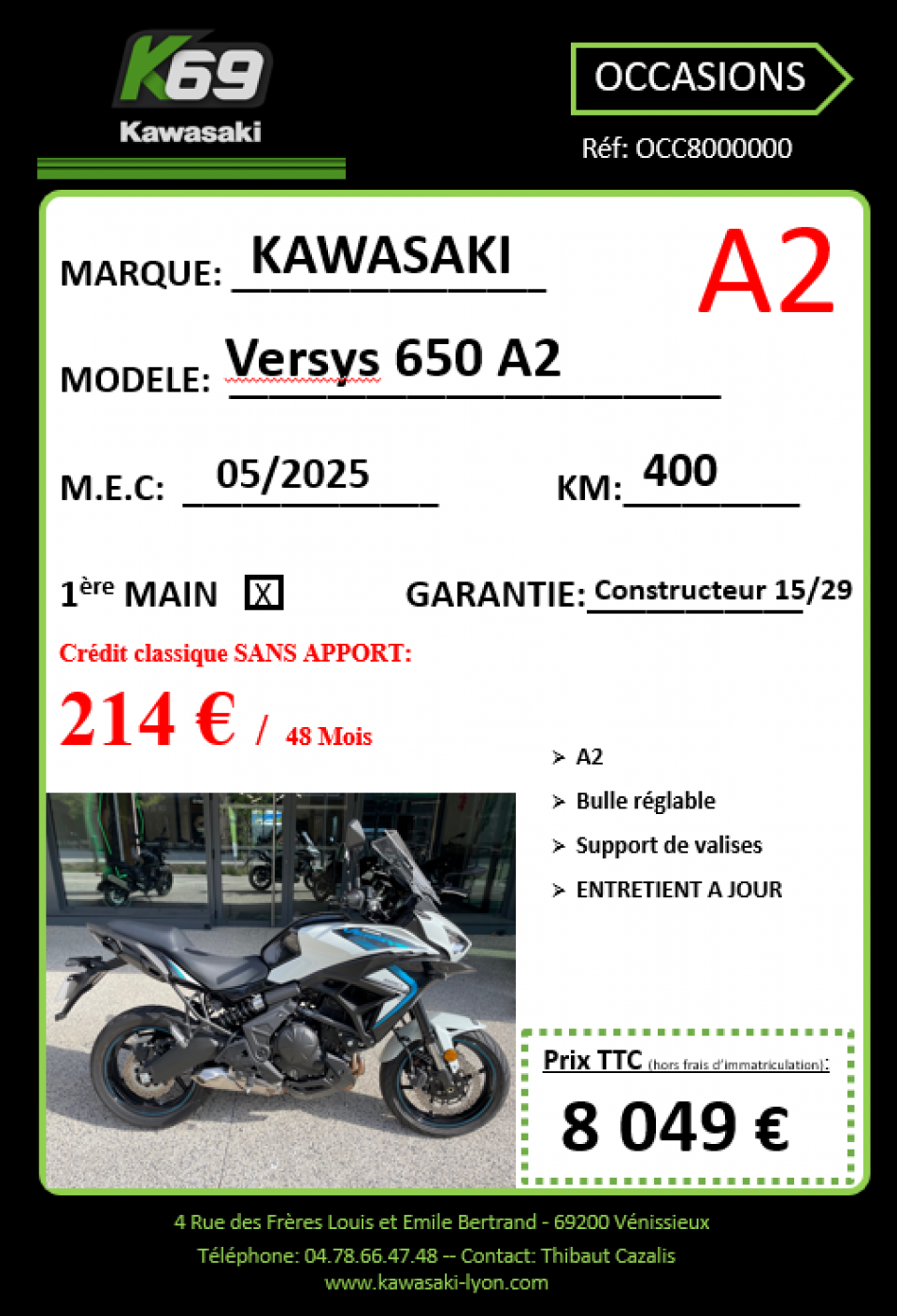 KAWASAKI VERSYS 650 4