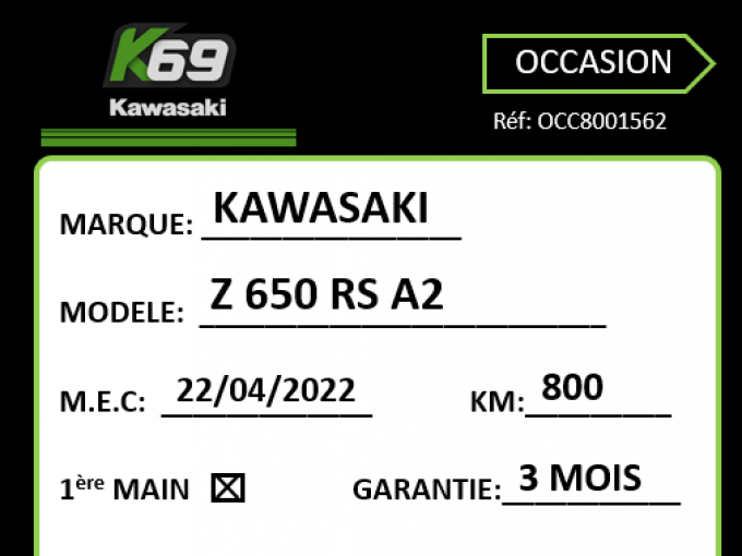 KAWASAKI Z 650 (47.5CV) 4