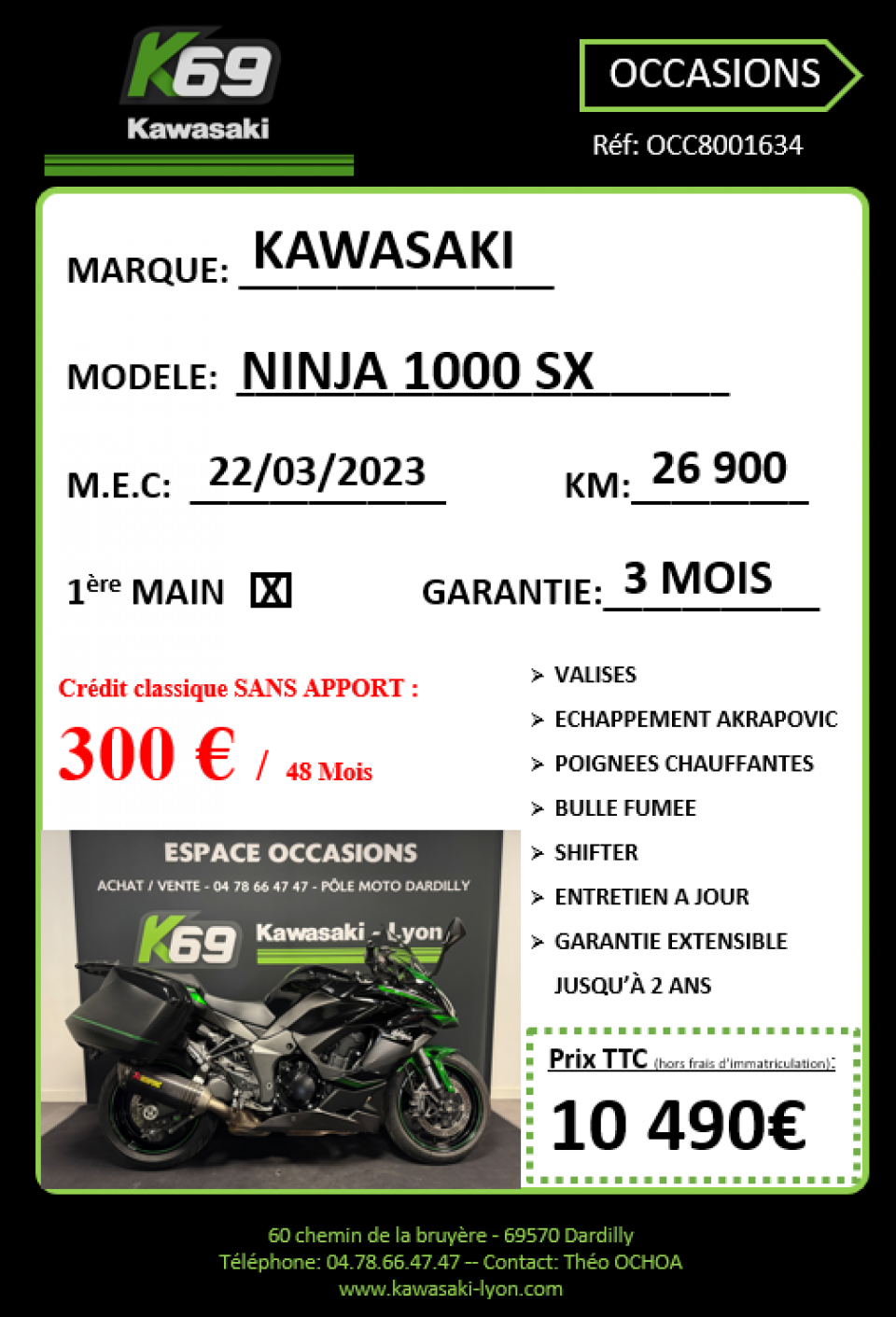 KAWASAKI NINJA 1000 SX 4