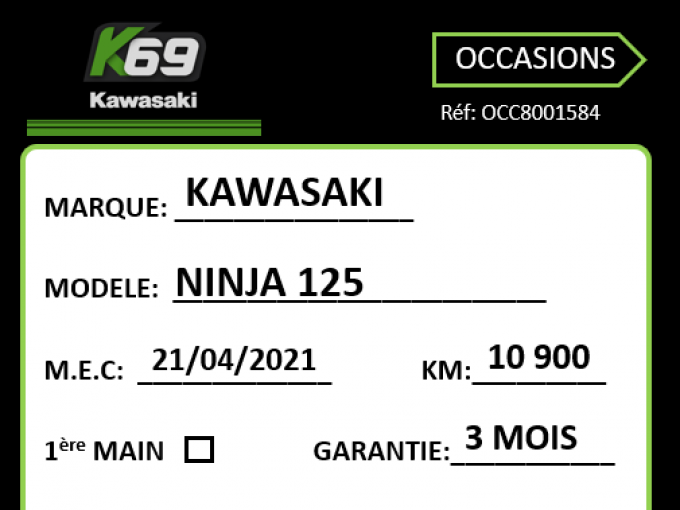 KAWASAKI NINJA 125 4
