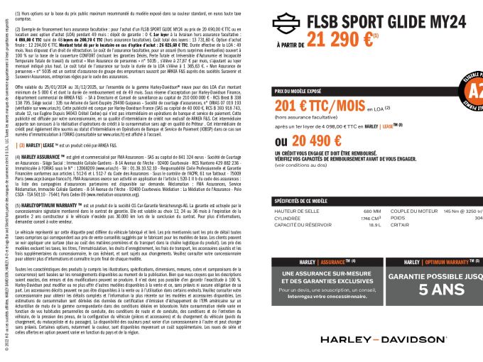 HARLEY-DAVIDSON SOFTAIL SPORT GLIDE 1745 4