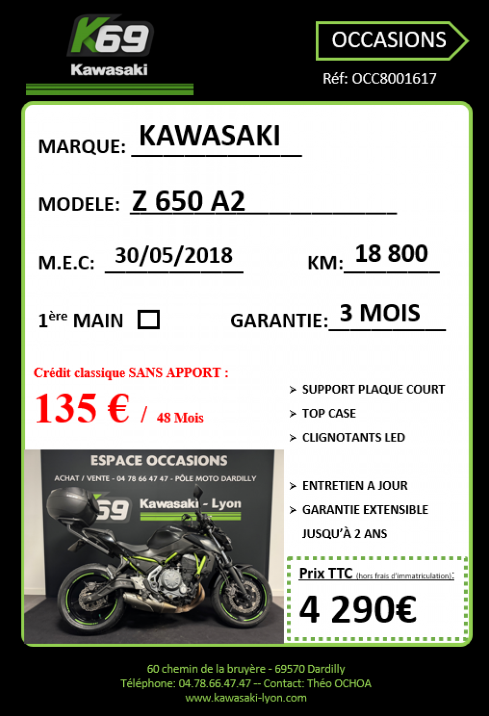 KAWASAKI Z 650 (47.5CV) 4