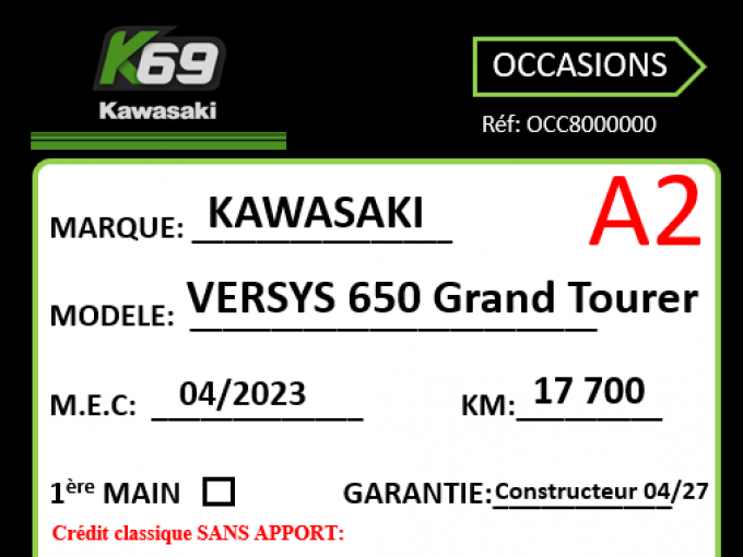 KAWASAKI VERSYS 650 4
