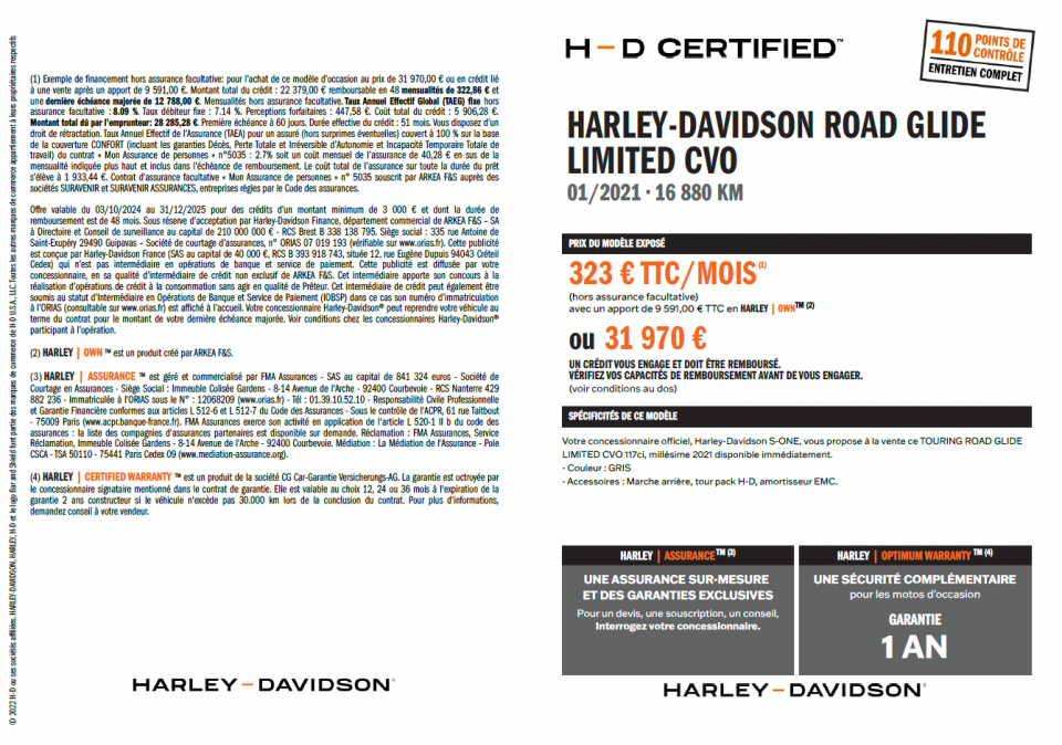 HARLEY-DAVIDSON TOURING ROAD GLIDE 1923 CVO 4