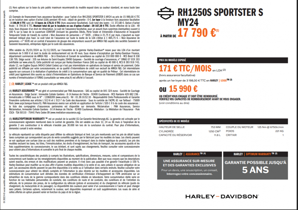 HARLEY-DAVIDSON SPORTSTER 1250 S 4