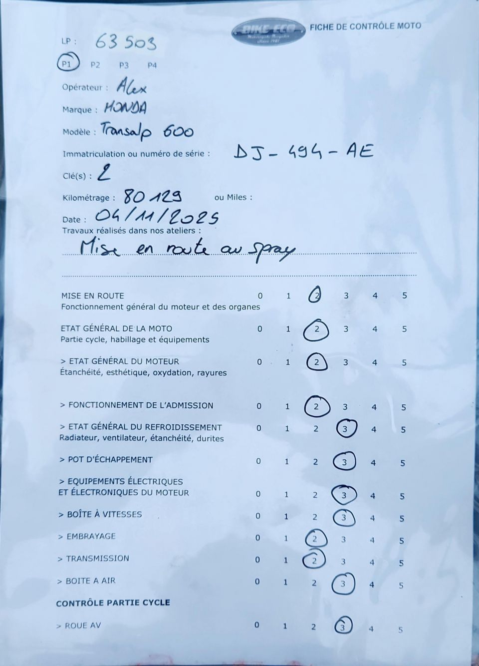 HONDA TRANSALP 650 4