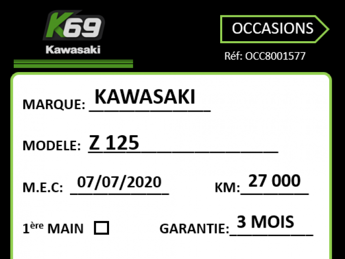 KAWASAKI Z-125 4
