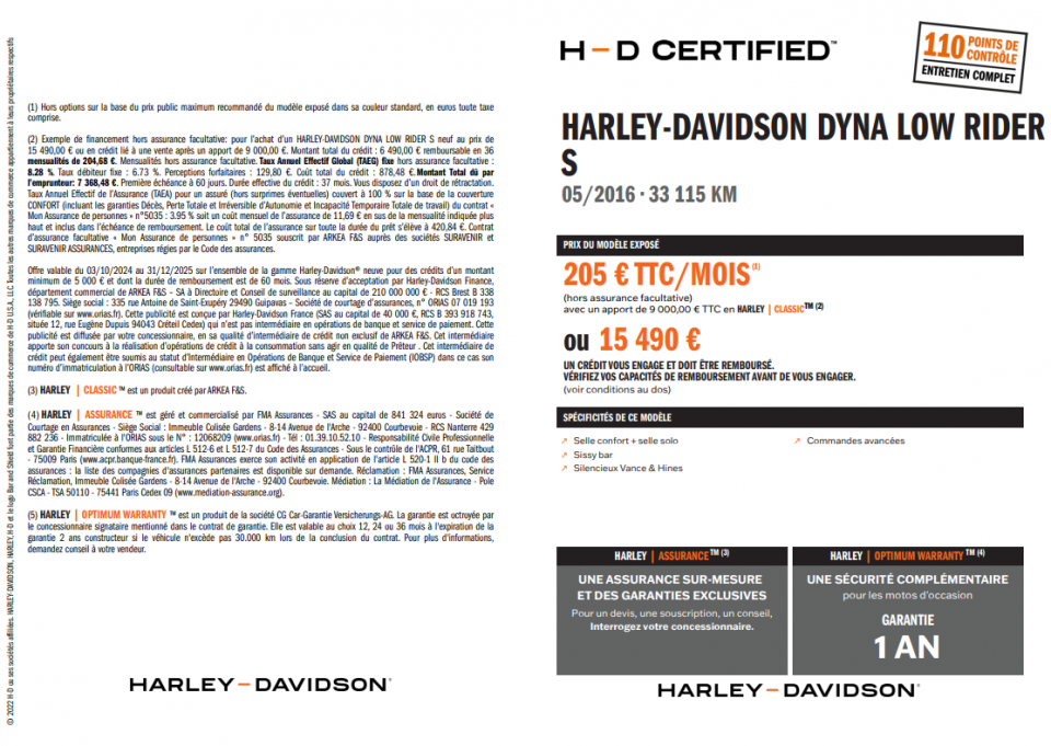 HARLEY-DAVIDSON DYNA LOW RIDER 1800 S 4