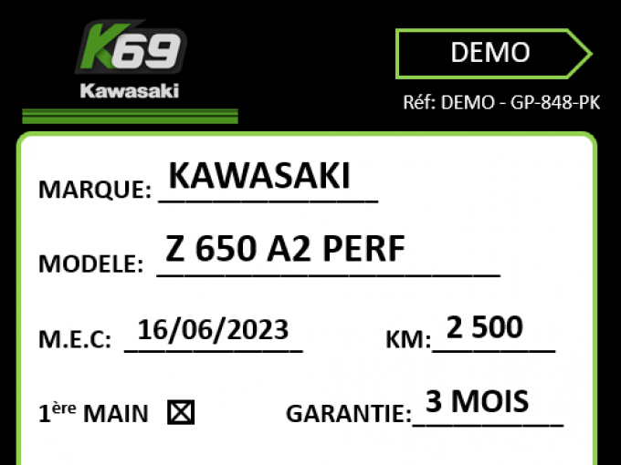 KAWASAKI Z 650 (47.5CV) 4