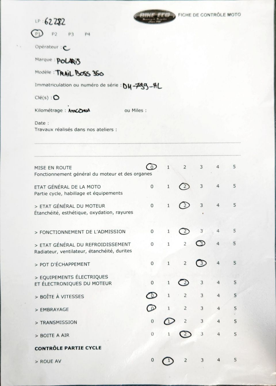 POLARIS TRAIL BOSS 4