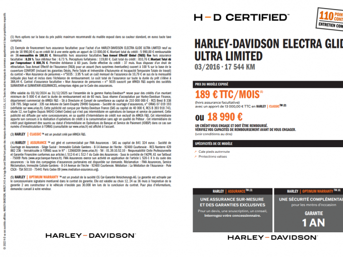 HARLEY-DAVIDSON TOURING ELECTRA 1690 ULTRA LIMITED 4